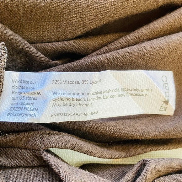 Eileen Fisher Knit A-Line Midi Dress Women Small Stretch Casual Classic Packable - Picture 10 of 10